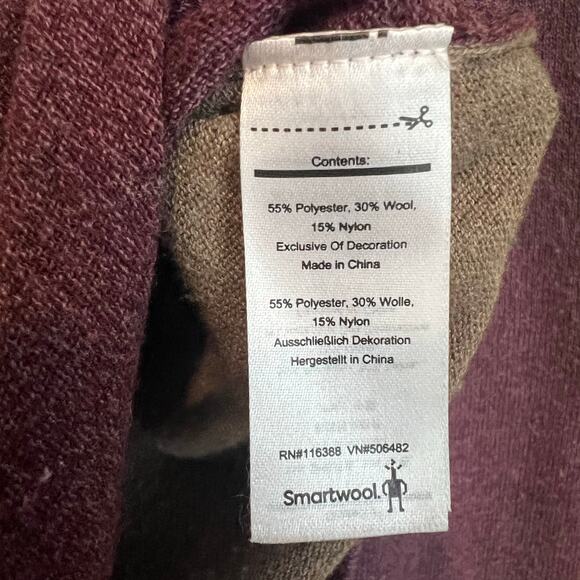 Smartwool Base Layer Long Sleeve Thermal Shirt Women's S/M/L Wool Blend - Picture 4 of 4